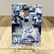 2018 Topps Holiday Clint Frazier Auto #11/15