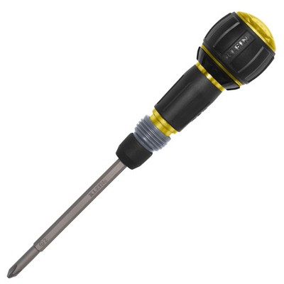 Klein Tools 32960ARCHT Ratcheting Fastbit Tru-Grip Screwdriver, Phillips