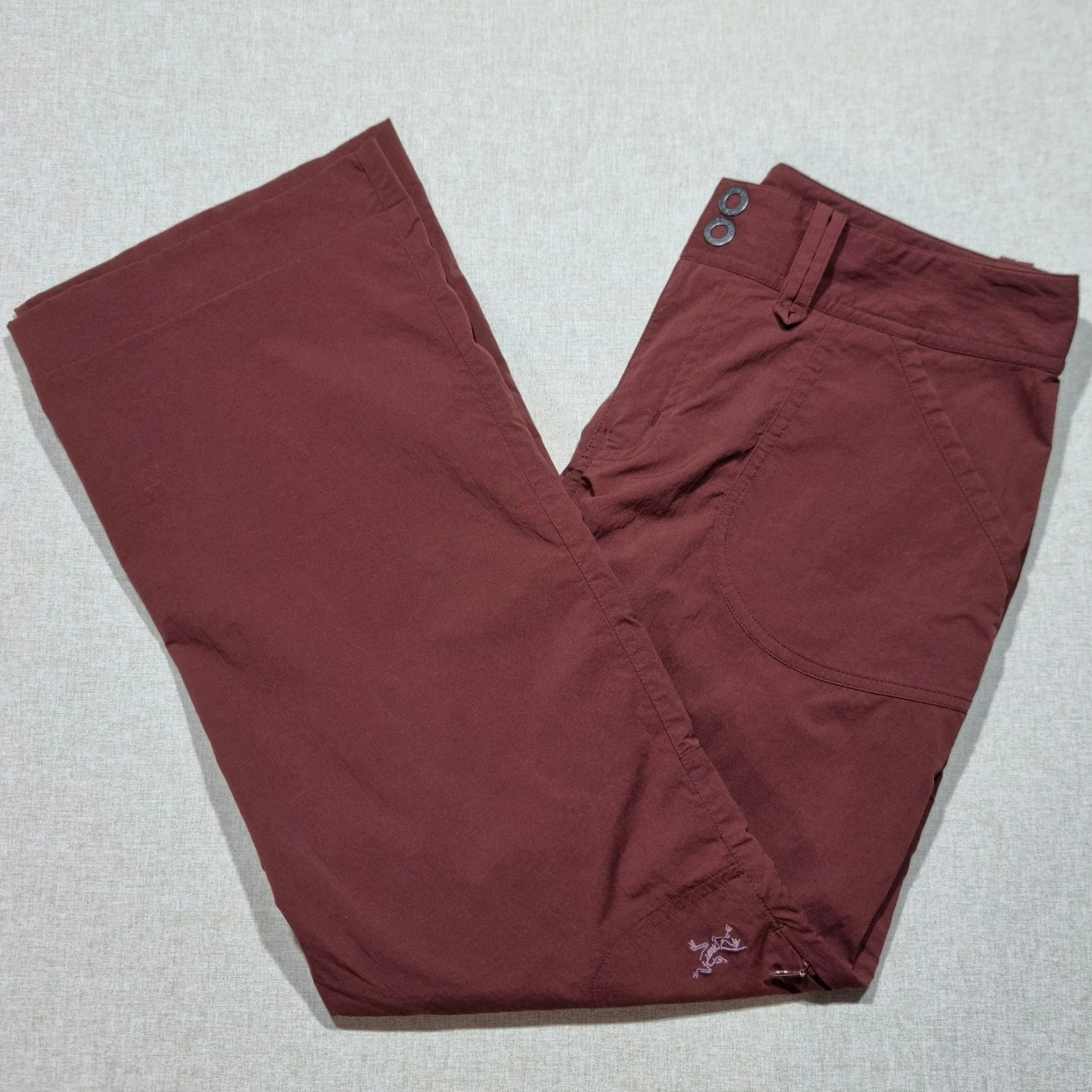 Arc'teryx Women's 12 Hiking Pants Lightweight Outdoor Activewear Maroon New Tech