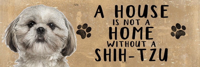 Wooden Sign - Shih-Tzu Dog