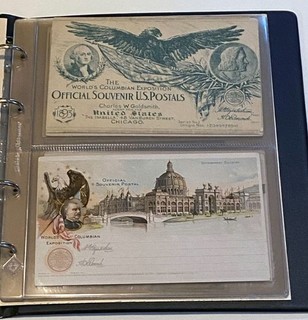 Columbian Exposition Postal Cards. Complete set of 10 with wrapper. No Reserve!