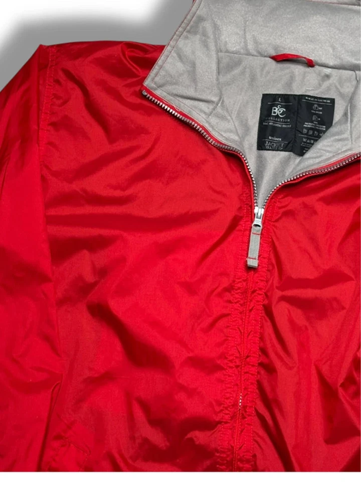 B&C Collection Atlantic Shore Red Lightweight Jacket Windbreaker Size Large - Image 2 of 4