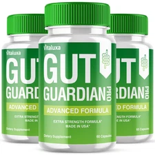 (3 Pack) Gut Guardian Pro, Advanced Probiotic Support Everyday (180 Capsules)