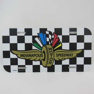 Indianapolis Motor Speedway License Plate Plastic IMS Indy 500 Brickyard 400