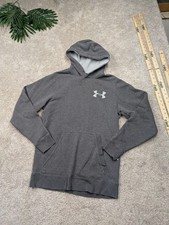 Under Armour Hoodie Mens Small Gray UA Storm Loose Pullover Kangaroo Pocket