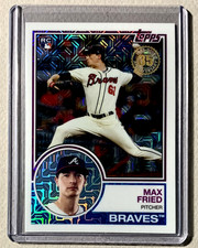 2018 Topps Silver Pack 1983 Chrome Promo Max Fried Rookie Card #49 . rookie card picture