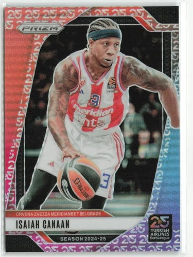 2024-25 Prizm Euroleague Isaiah Canaan #86 25th Anniversary