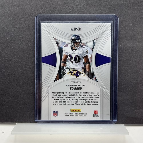 2024 Panini Mosaic Ed Reed Epic Performers Silver Mosaic Prizm #EP-ER Ravens - Imagen 7 de 12
