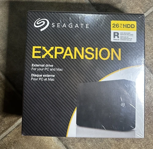 BRAND NEW Seagate Expansion 26TB Desktop USB 3.0 External Hard Drive - FREE SHIP