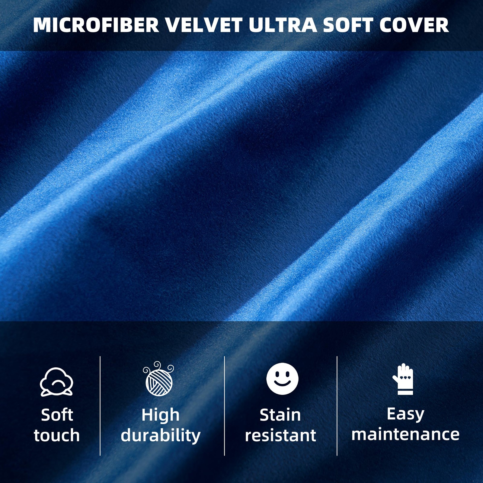 HABUTWAY Bean Bag Chair 3Ft Luxurious Velvet Ultra Soft Fur with High Rebound...