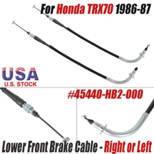 2x Lower Front Brake Cable Right Or Left # 45440-Hb2-000 For Honda Trx70 1986-87