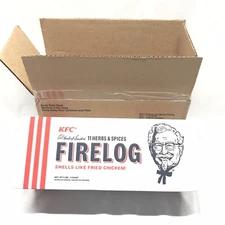KFC Fire Log 11 Herbs & Spices Envirolog Kentucky Fried Chicken Firelog In Hand