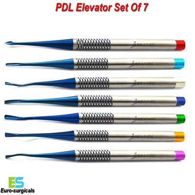 Dental Luxating PDL Wurzelluxation Aufzüge 7er Set chirurgisches Implantat Instrument