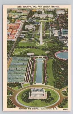 Beautiful Mall From Lincoln Memorial Towards The Capitol Of Washington D.C. O194