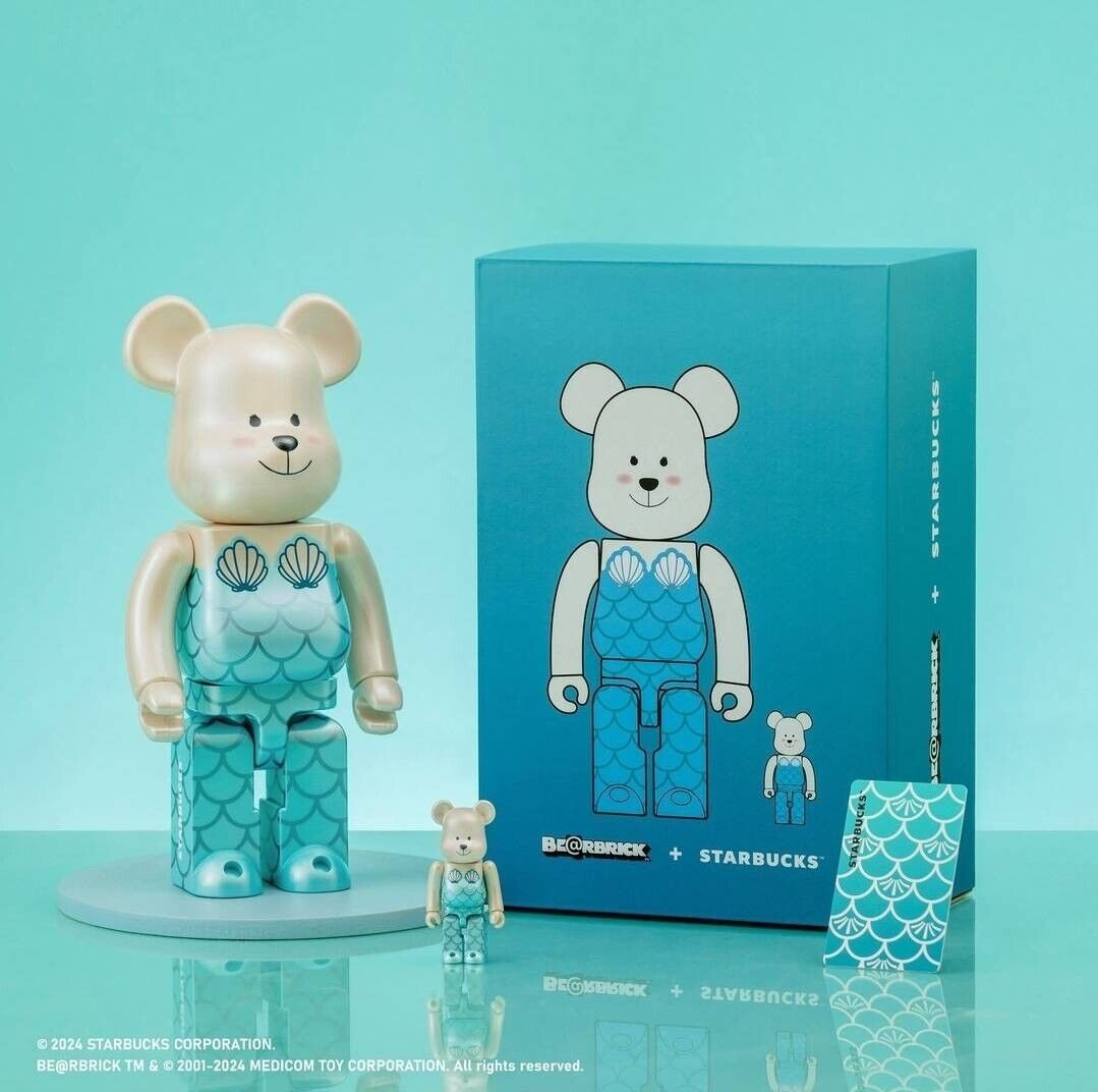 Starbucks Taiwan x BE@RBRICK Bearista Mermaid 400%+100 Starbucks Taiwan x BE@RBRICK Bearista Mermaid 400%+100