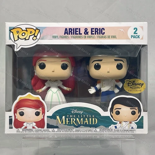Ariel & Eric - Funko Pop Vinyl - 2-Pack - The Little Mermaid - Disney Treasures