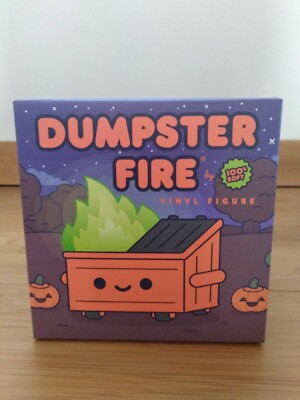 100% Soft Dumpster Fire Magical Pumpkin Trash Glow in the Dark Vinyl Figure