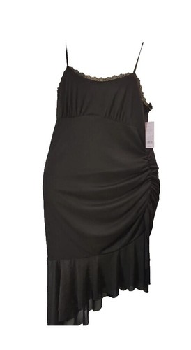 Bebe Black Midi Slip Dress,Satin, Sm, NWT, Beautiful! | eBay
