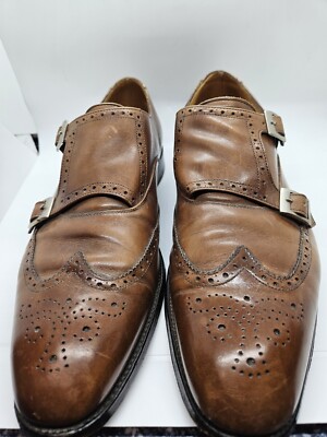 Men’s Brooks Brothers monk strap brown shoes new never worn Men main image 4