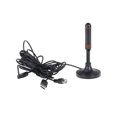 DVB-T2 Antenne FULL HD TV terrestrisch Aktiv DAB Zimmerantenne 30dbi + 5M Kabel