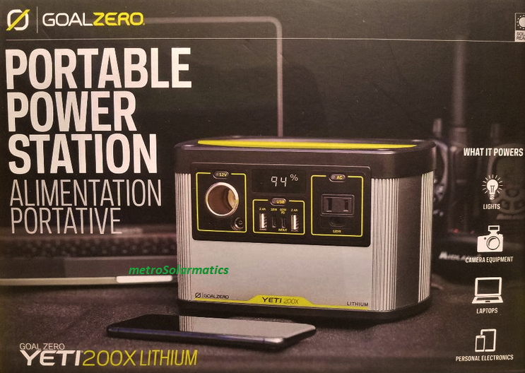 新品：Yeti200X (120V) PowerStation GOALZERO （Goal Zero Yeti 200X 