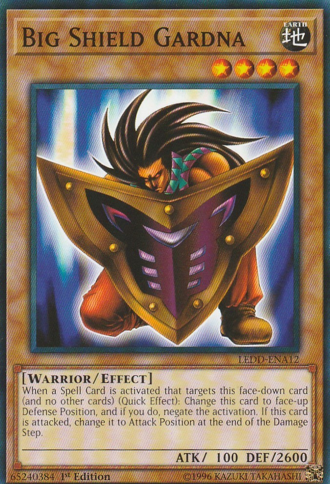 YUGIOH CARD BIG SHIELD GARDNA LEDD-ENA12 1ST EDITION YUGIOH CARD BIG SHIELD GARDNA LEDD-ENA12 1ST EDITION