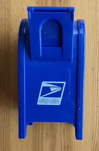 2003 USPS Post Office Mailbox 4.5" Replica Plastic Coin Bank Happy Independence - Picture 5 of 12