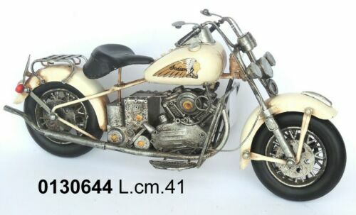 Modello Moto In Ferro CTForest - Scultura Desktop Retrò Per Collezionisti - Foto 6