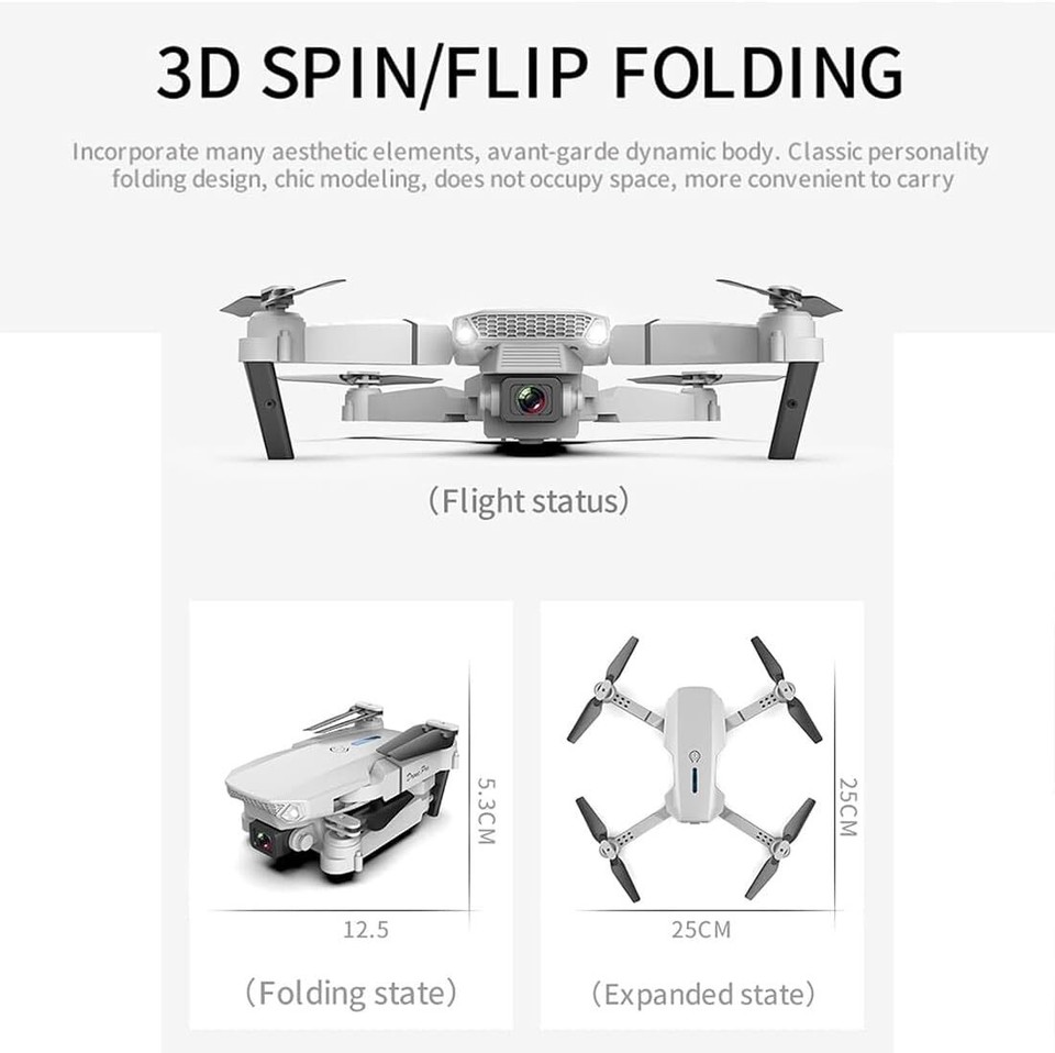 ZV1728 Drone2024 Latest Drone with 4k Uhd Camera Dual Cameras Auto