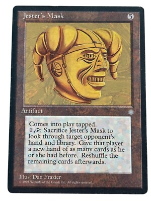 MTG Jester's Mask Ice Age Moderate Play MP Regular Vintage Old School Magic
