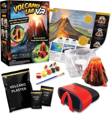 NEW Abacus Brands Volcano Lab VR Build and Erupt Your Own Volcano