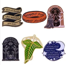Assorted LOTR Lord of the Rings (Unofficial) Series Hat/Lapel Pins Brooches