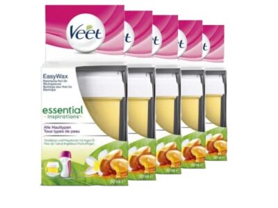 Veet Easy Wax Roll-on Wachspatrone normale Haut 5 x 50ml