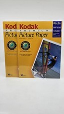  2 KODAK Premium Picture Paper High Gloss, 8.5 x 11 Pack Of 15 Brand New