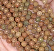 4-5MM RAINBOW BRECIATED JASPER GEMSTONE ROUND LOOSE BEADS 14.5"