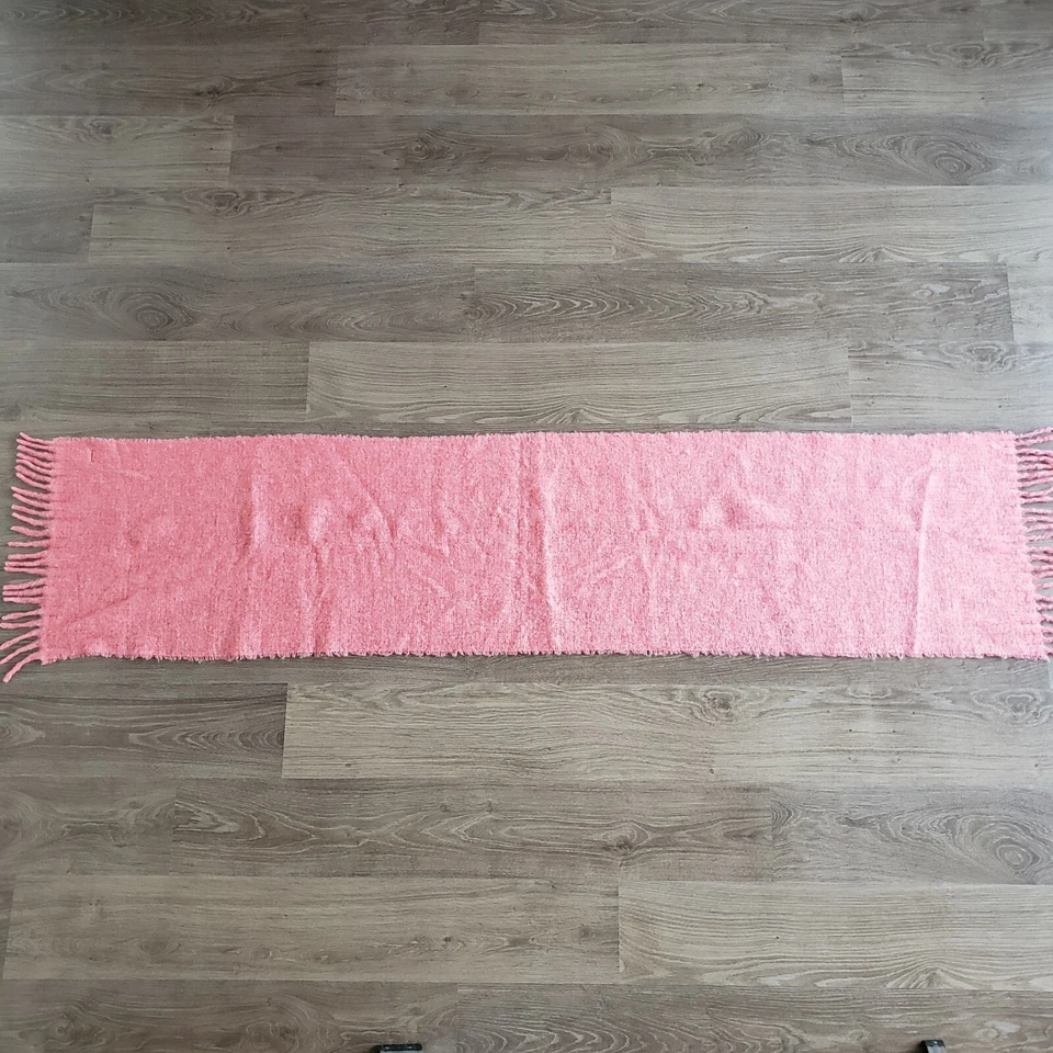 J. Bufanda de frambuesa Crew para mujer ~ Hecha en Italia ~ Mezcla de lana - 82" x 18" Foto 4 de 4