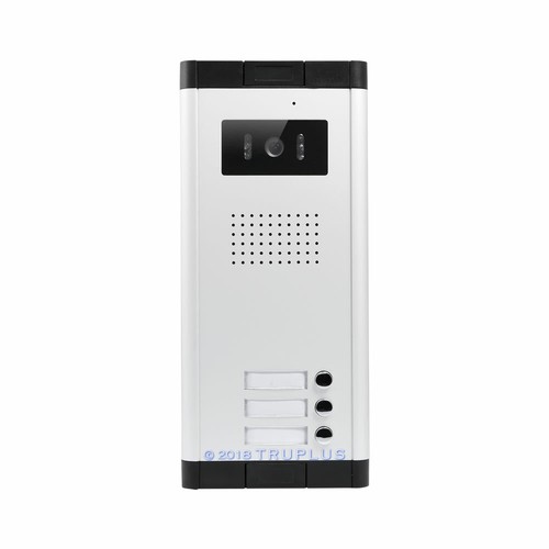 3-Wohnung Tür Eingangsprechanlage mit HD-Kamera & IR Nachtsicht & Schloss Entriegelung - Bild 2 von 6