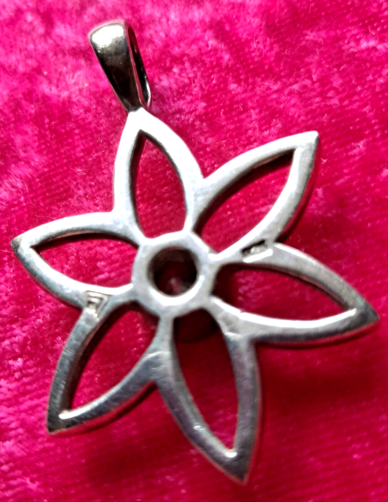 Silpada Sterling Silver CZ Daisy Flower Pendant J13 925 Retired Signed ...