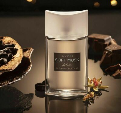 soft musk delice fleur de chocolat perfume para dama de Avon ultima edicion