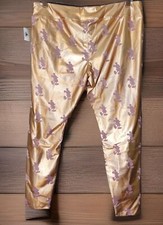 Disney Parks Leggings Plus XL Rose Gold Metallic Foil Pink Mickey Mouse Pants