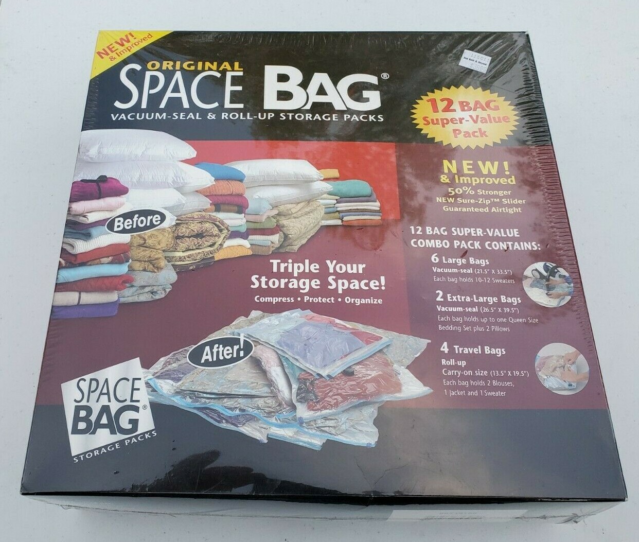 Factory Original Space Bag 12 Pack Vacuum Seal Roll Up Storage Bags For Sale Online Ebay