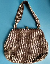 Vintage Purse 1950s LUMURED Caviar Beadette