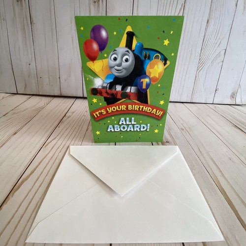 Thomas The Train Birthday Card All Aboard Hope You’re On Track For Super Fun Day - Picture 8 of 8