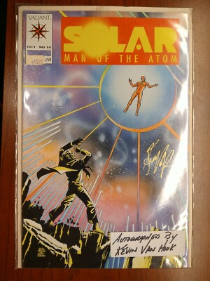 Solar Man of the Atom 14 Shooter / Ditko ~ 1st Dr Eclipse key AUTOGRAPHED NOS