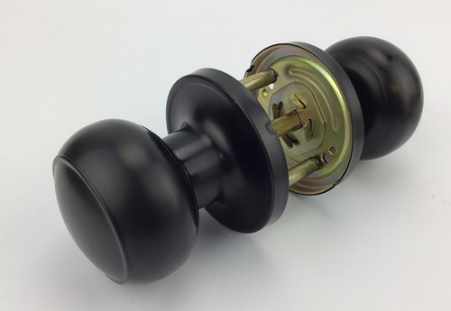 BLACK PASSAGE DOOR KNOB DL609BKPS M105-1FREE SHIPPING - Picture 3 of 3