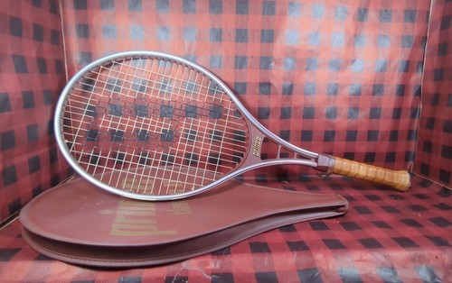 Vintage Prince Classic II 2 Aluminium Tennisschläger mit Original Schlägerabdeckung 4 1/4 - Bild 1 von 20