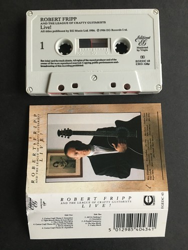 Robert Fripp and The League of Crafty Guitarists - Live - Cassette EGEDC43 - Picture 2 of 2