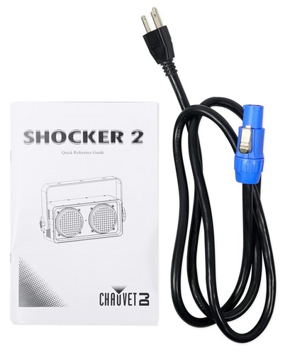 Chauvet Shocker Dual Zone Dance Floor COB LED Blinder Stage Light+Bag+DMX Cables - Picture 9 of 12