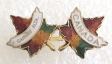Vintage Carway - Alberta, Canadá Viaje Turístico Souvenir Coleccionista Pin Esmalte
