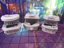 12 pc Set of 3 Sci Fi Black Market Stalls & Wares Set Scenery Terrain 3D Printed